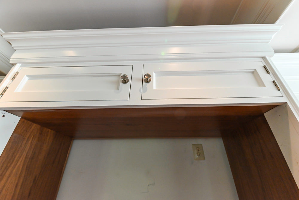 Christopher Peacock Transitional White Kitchen with Island and Miele Appliances