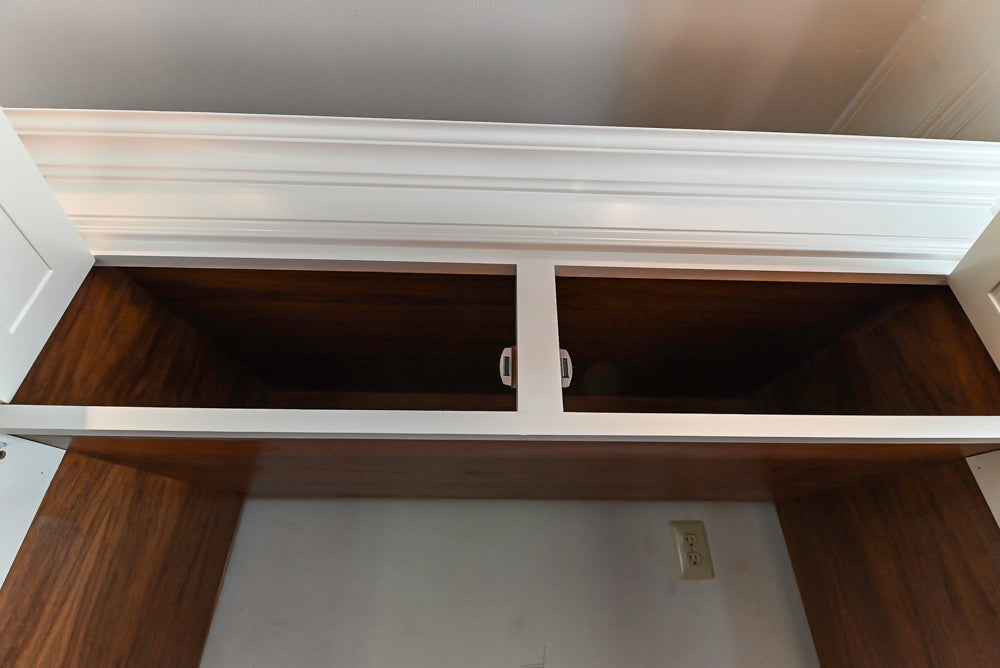 Christopher Peacock Transitional White Kitchen with Island and Miele Appliances