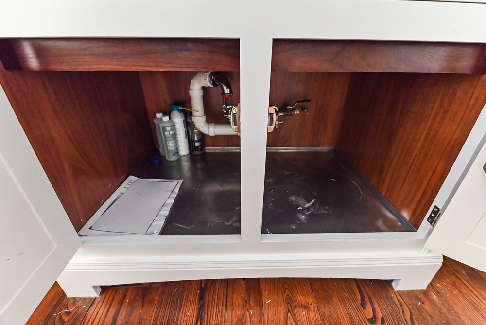 Christopher Peacock Transitional White Butler's Pantry with Marble Countertops