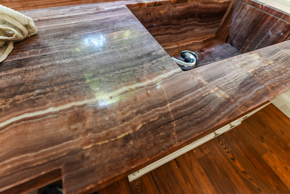 Christopher Peacock Transitional White Butler's Pantry with Marble Countertops
