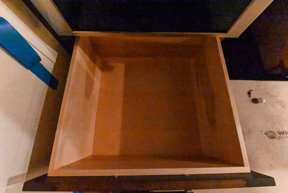 Custom Transitional Wooden Brown Wet Bar Area with Seating Room & Stone Countertops