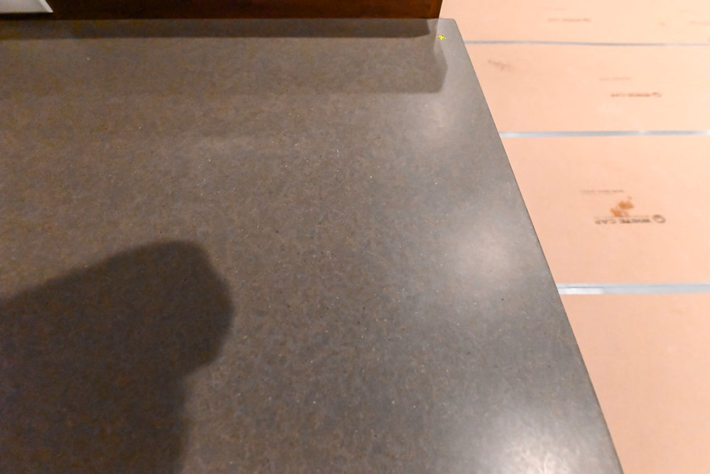 Custom Transitional Wooden Brown Wet Bar Area with Seating Room & Stone Countertops