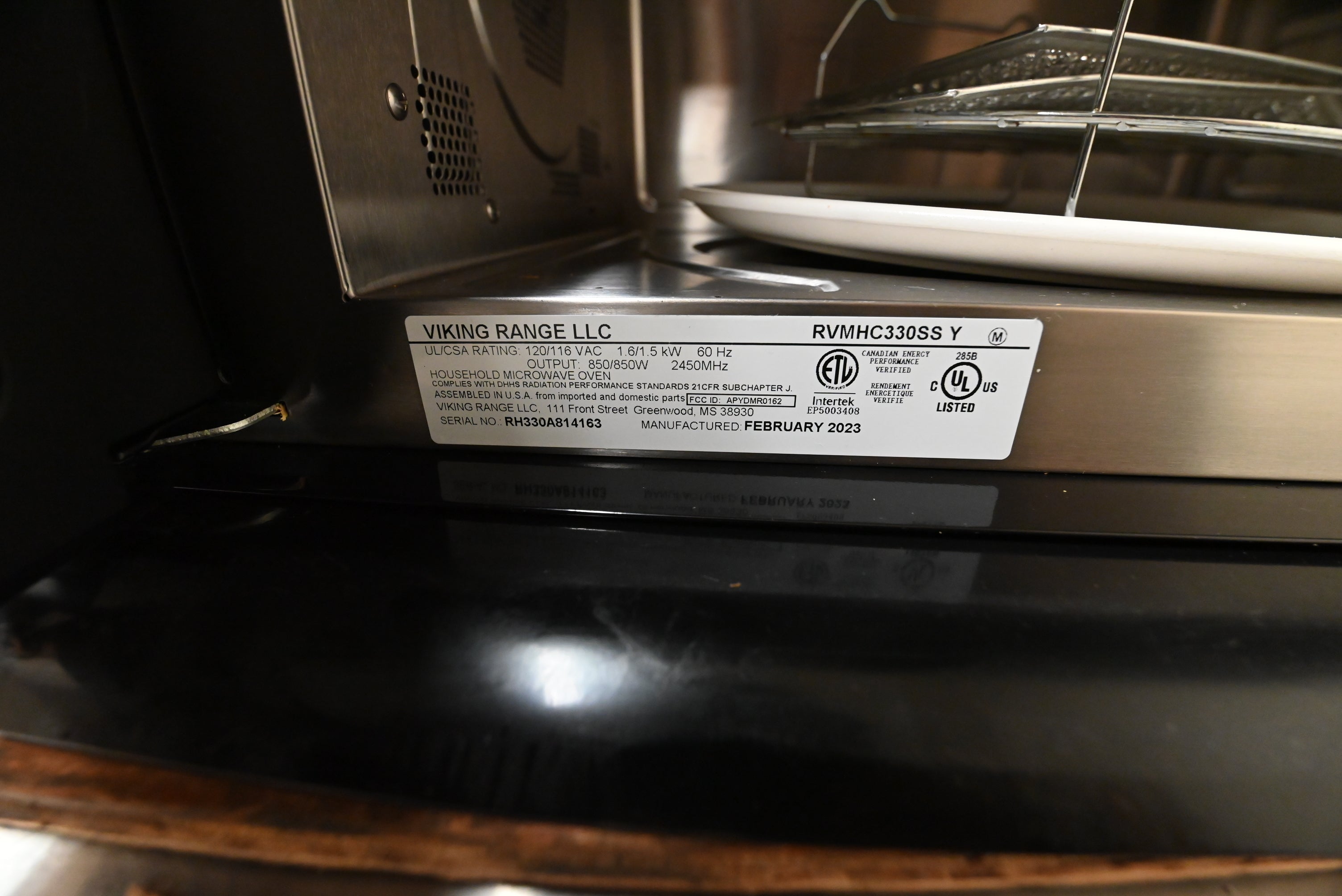 Viking RVMHC330SS 30" Stainless Steel Over the Range Microwave