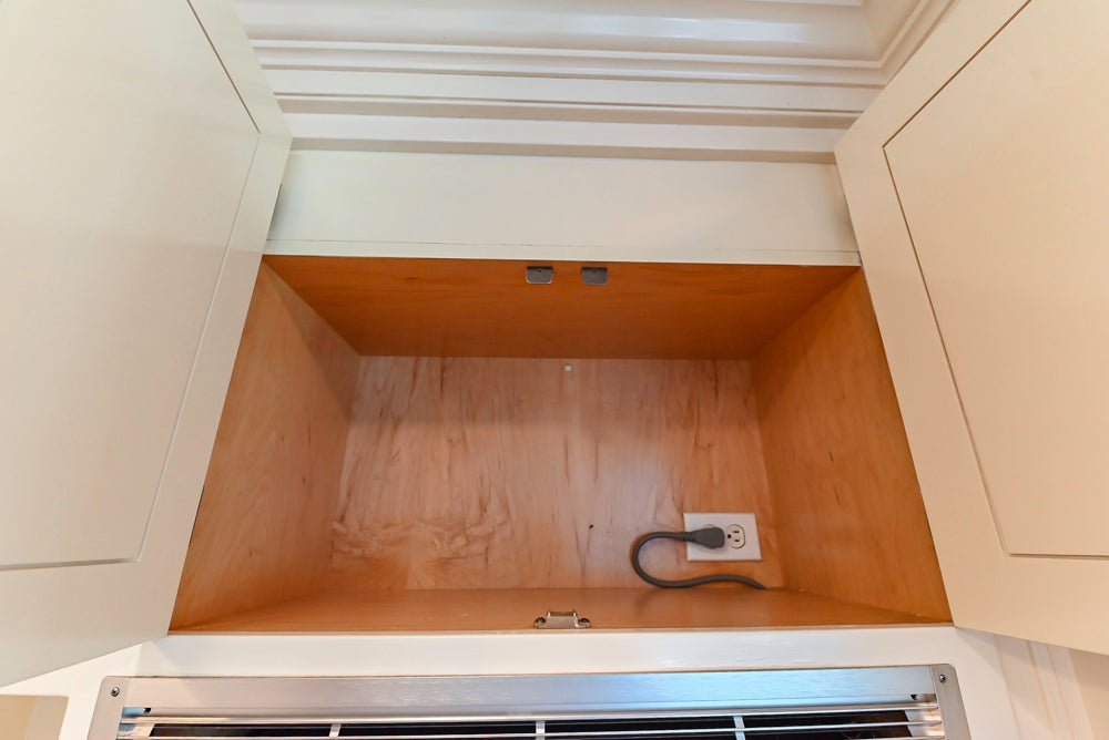 Custom Traditional White Kitchen with Wood Island, Granite Countertops and Wolf Range