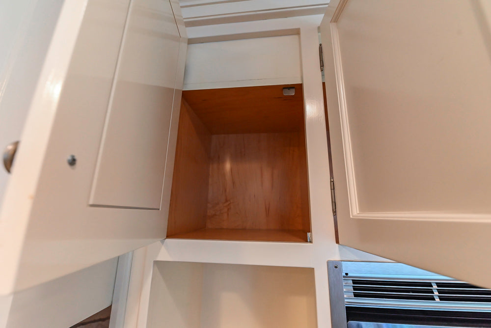 Custom Traditional White Kitchen with Wood Island, Granite Countertops and Wolf Range
