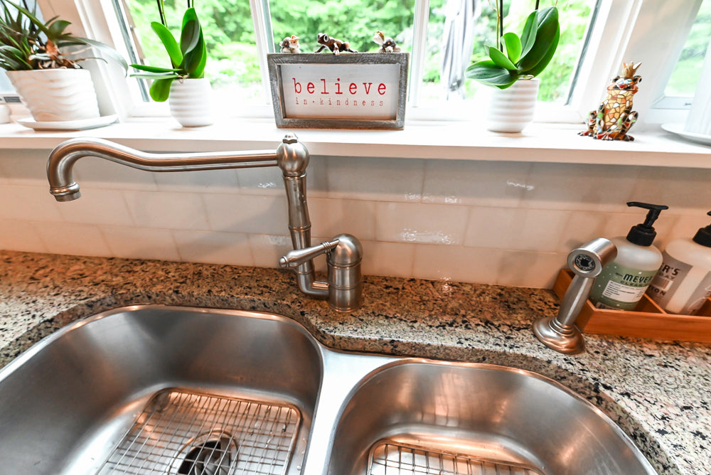Custom Traditional Natural Wood Kitchen with Granite Countertops and Appliances