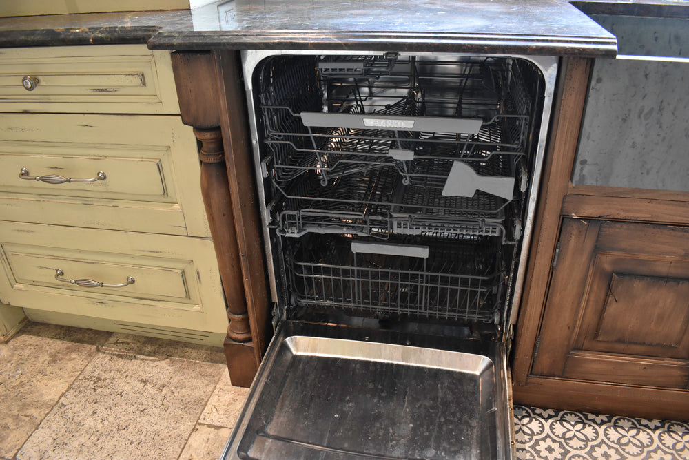 Custom Traditional Distressed Two-Tone Kitchen with Double Island, Stone Countertops and Sub-Zero & Wolf Appliances