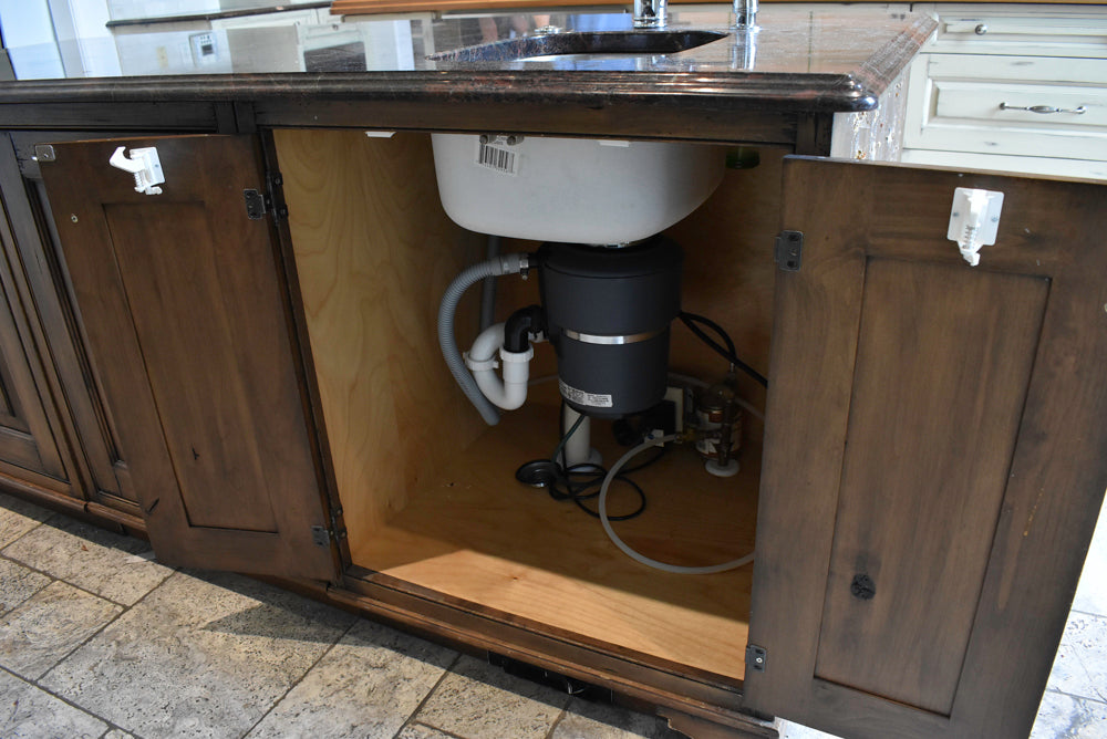 Custom Traditional Distressed Two-Tone Kitchen with Double Island, Stone Countertops and Sub-Zero & Wolf Appliances