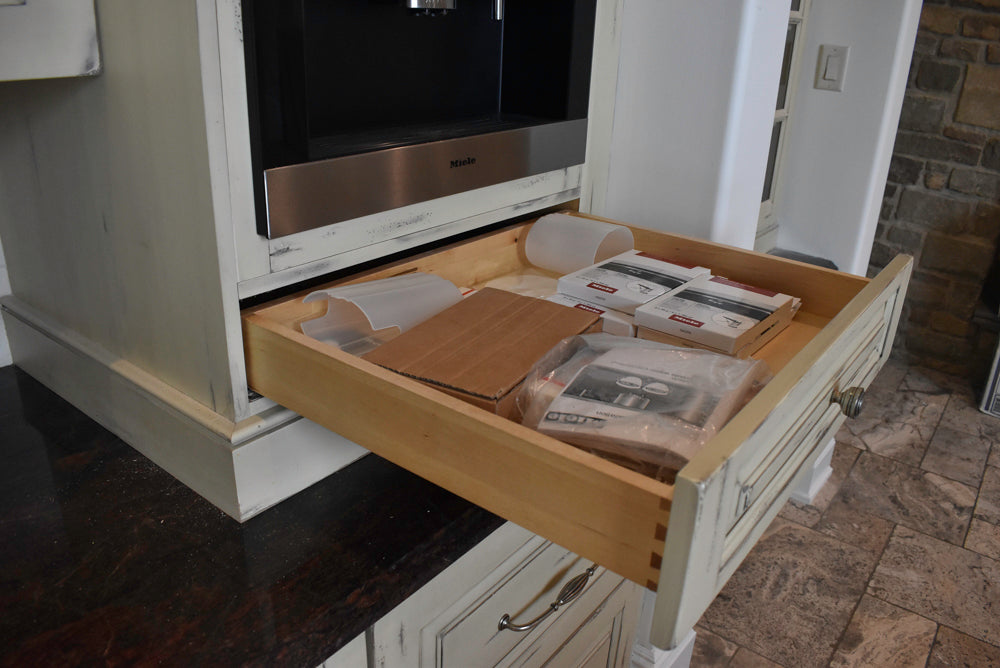 Custom Traditional Distressed Two-Tone Kitchen with Double Island, Stone Countertops and Sub-Zero & Wolf Appliances