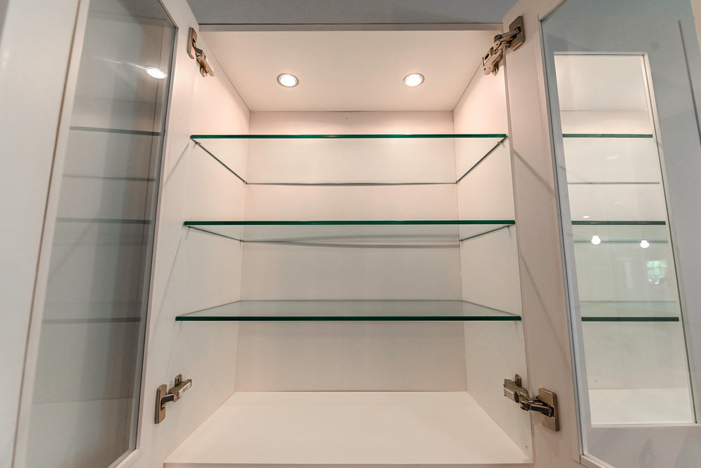 Rutt Transitional White Kitchen with Island, Wet Bar, Granite Countertops & Appliances