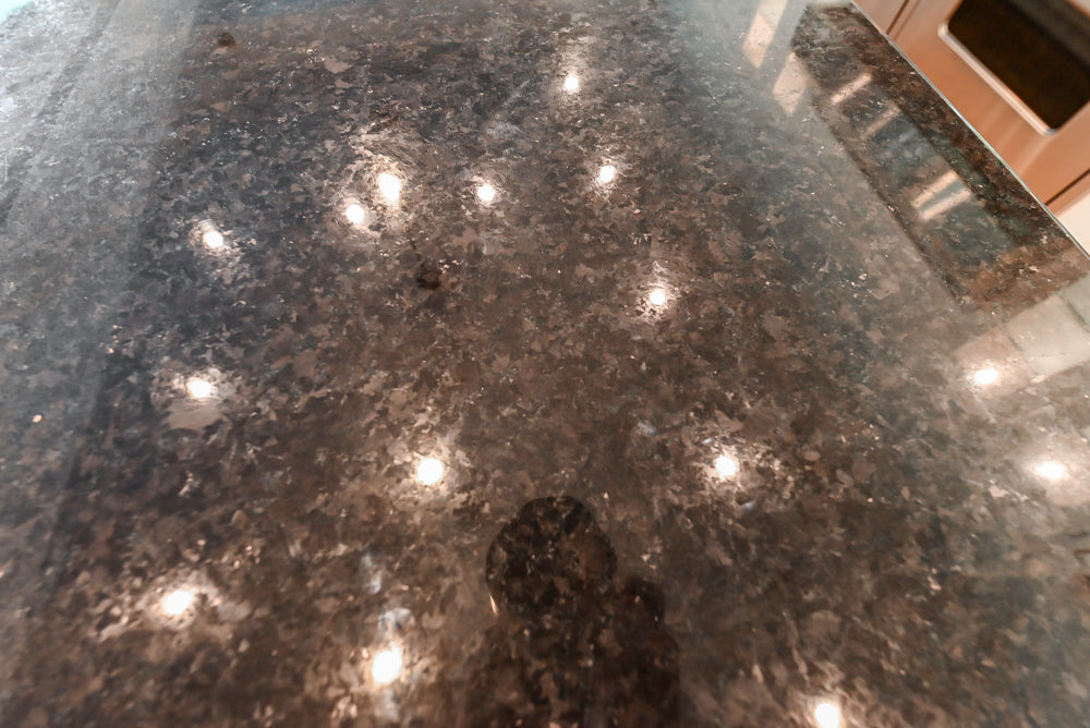 Rutt Transitional White Kitchen with Island, Wet Bar, Granite Countertops & Appliances