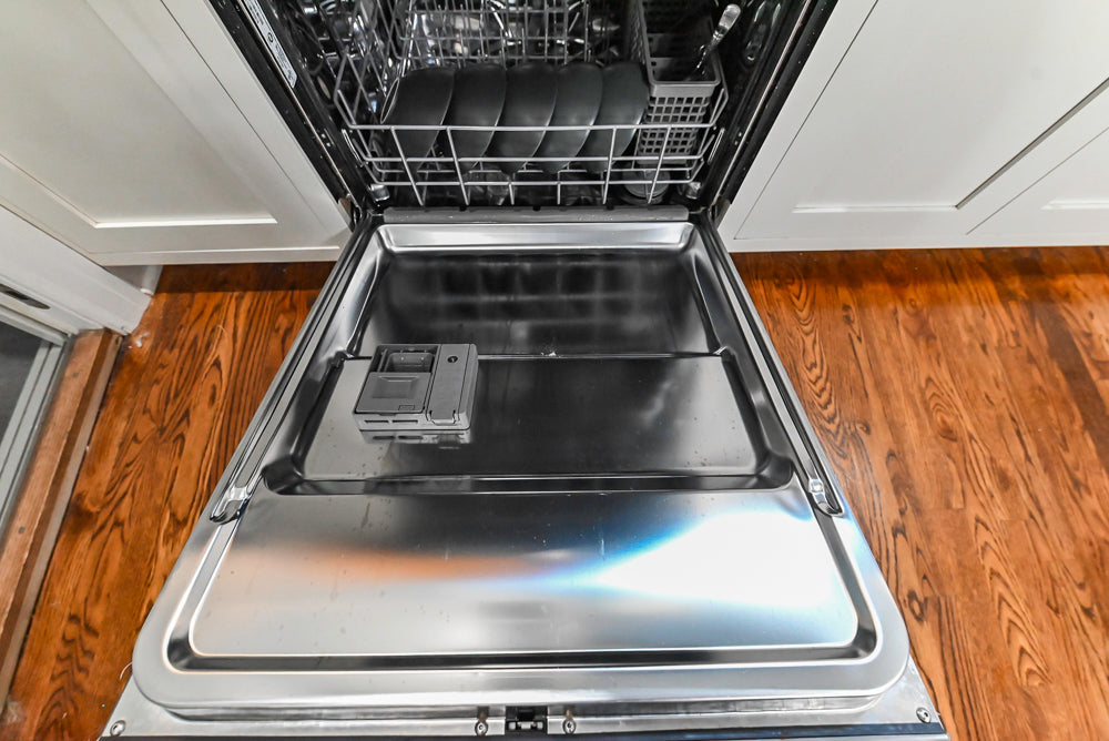 Custom Traditional White Kitchen with Stone Countertops and Appliances