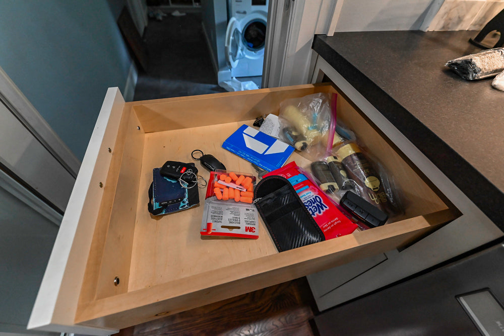 Custom Traditional White Kitchen with Stone Countertops and Appliances