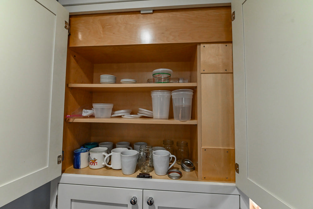 Custom Traditional White Kitchen with Stone Countertops and Appliances