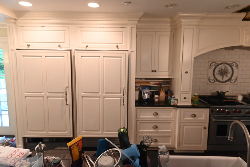 Rutt Traditional White Kitchen with Butler's Pantry, 48" Wolf Range & Sub-Zero Refrigerators