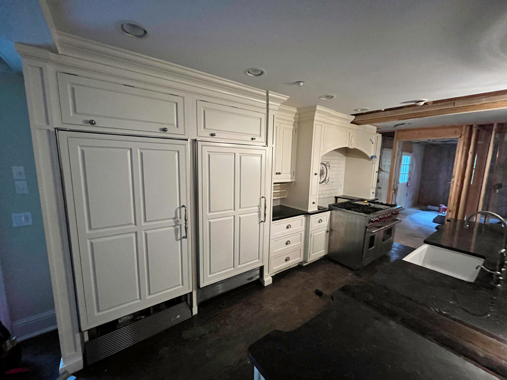 Rutt Traditional White Kitchen with Butler's Pantry, 48" Wolf Range & Sub-Zero Refrigerators