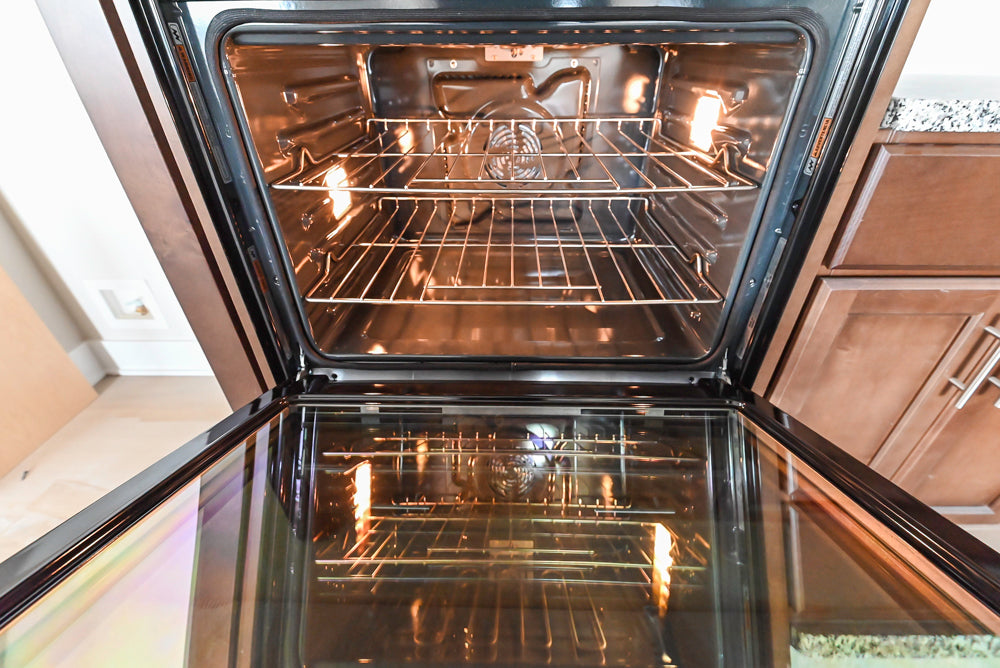 Century Transitional Dark Brown Wooden Kitchen with Island, Granite Countertops and Appliances