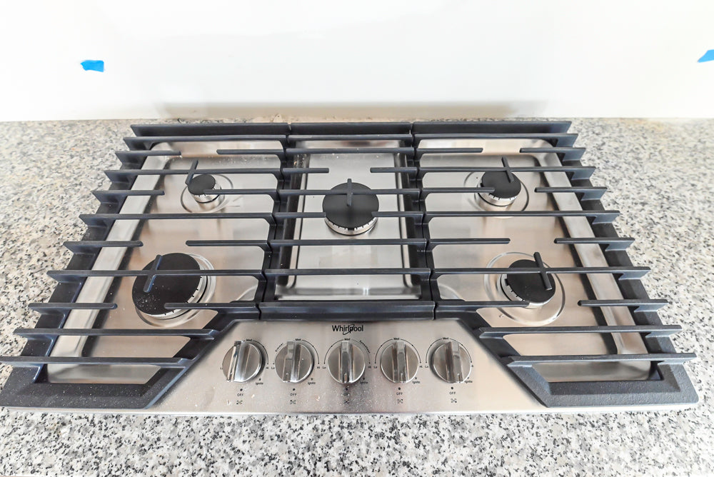 Century Transitional Dark Brown Wooden Kitchen with Island, Granite Countertops and Appliances