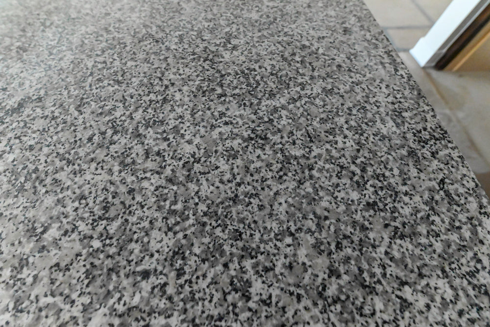 Century Transitional Dark Brown Wooden Kitchen with Island, Granite Countertops and Appliances