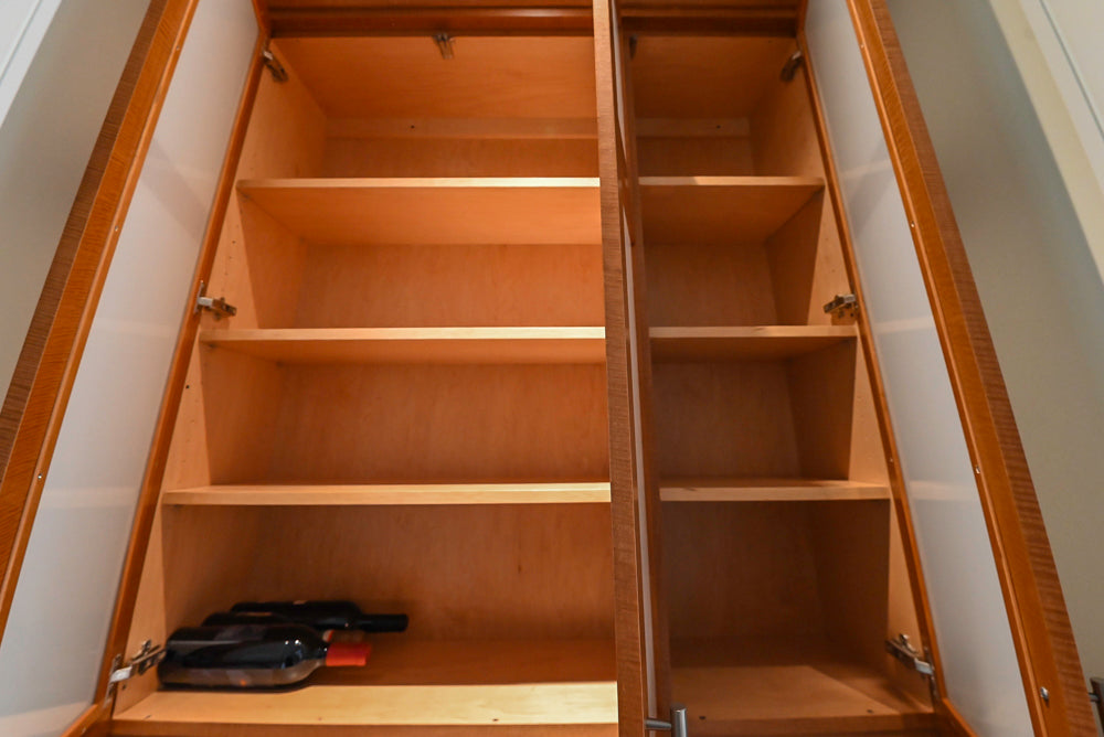 Custom Transitional Wet Bar with Sink, Faucet & Granite Countertops
