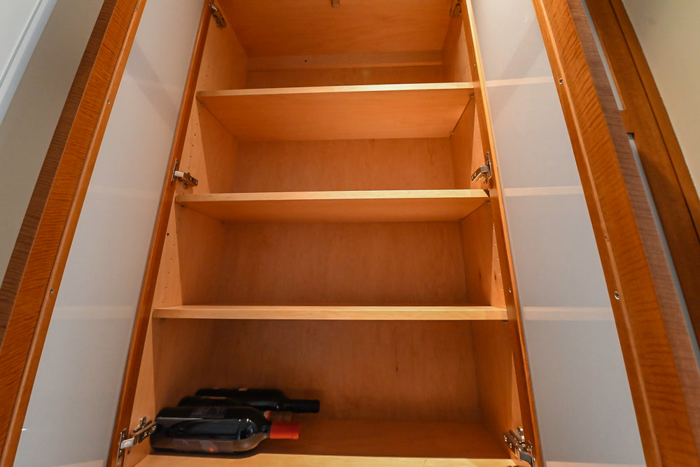 Custom Transitional Wet Bar with Sink, Faucet & Granite Countertops
