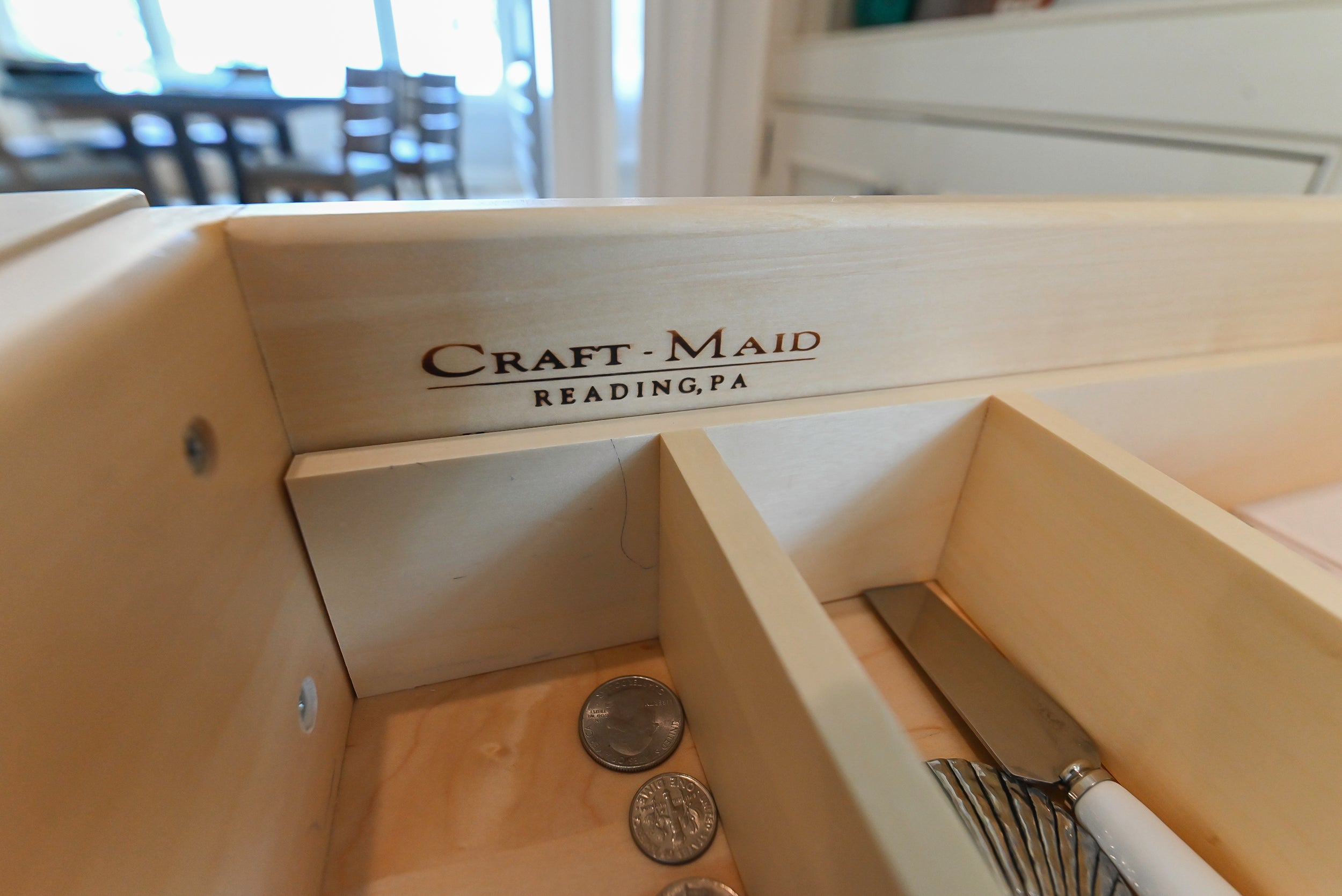 Craftmaid Traditional Off White Kitchen with Island, Granite Countertops & 48" Sub-Zero Refrigerator