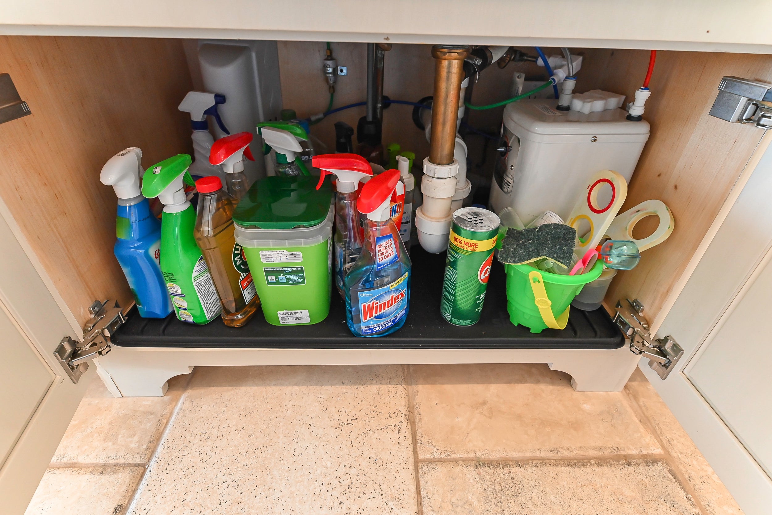 Craftmaid Traditional Off White Kitchen with Island, Granite Countertops & 48" Sub-Zero Refrigerator