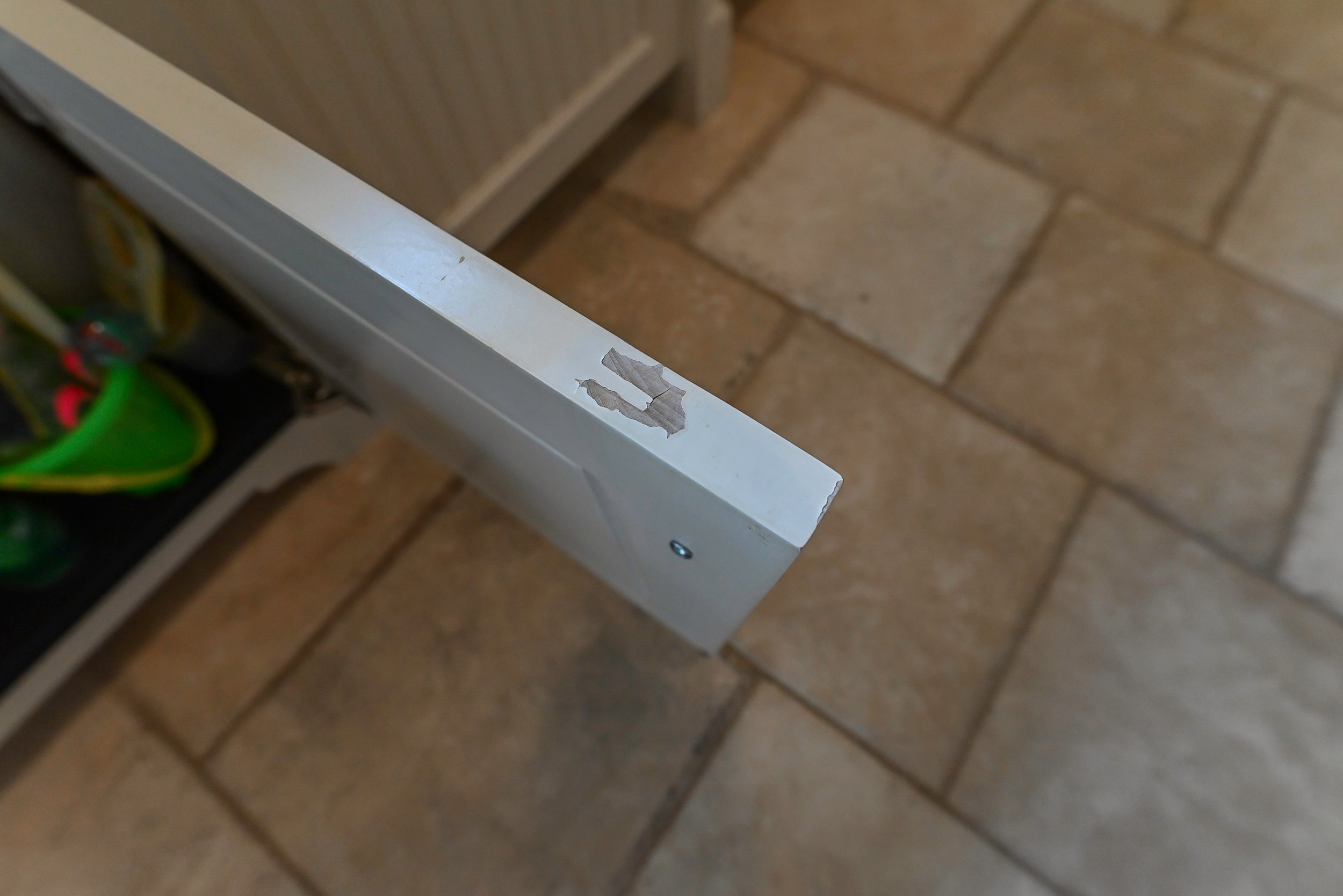 Craftmaid Traditional Off White Kitchen with Island, Granite Countertops & 48" Sub-Zero Refrigerator