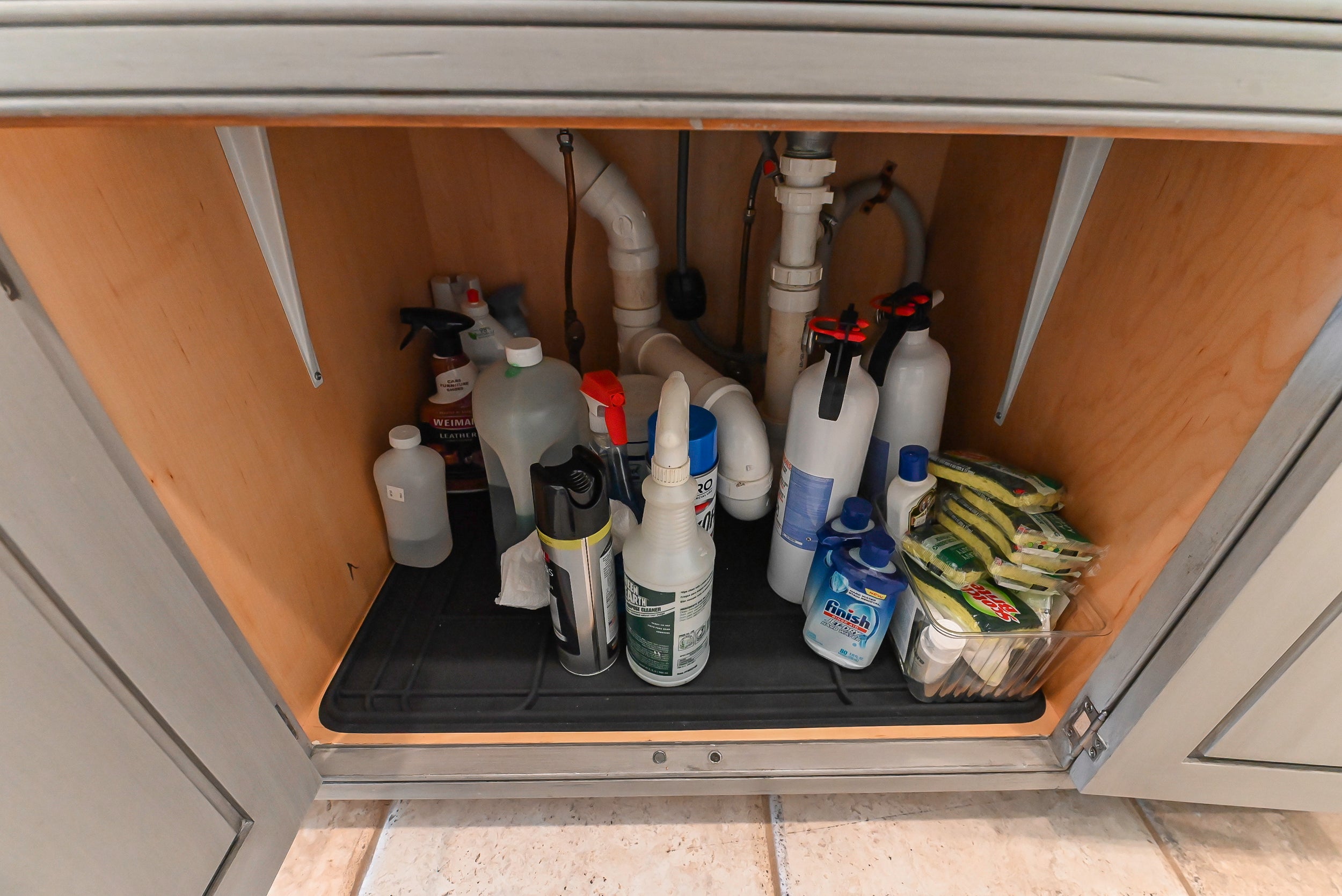 Craftmaid Traditional Off White Kitchen with Island, Granite Countertops & 48" Sub-Zero Refrigerator