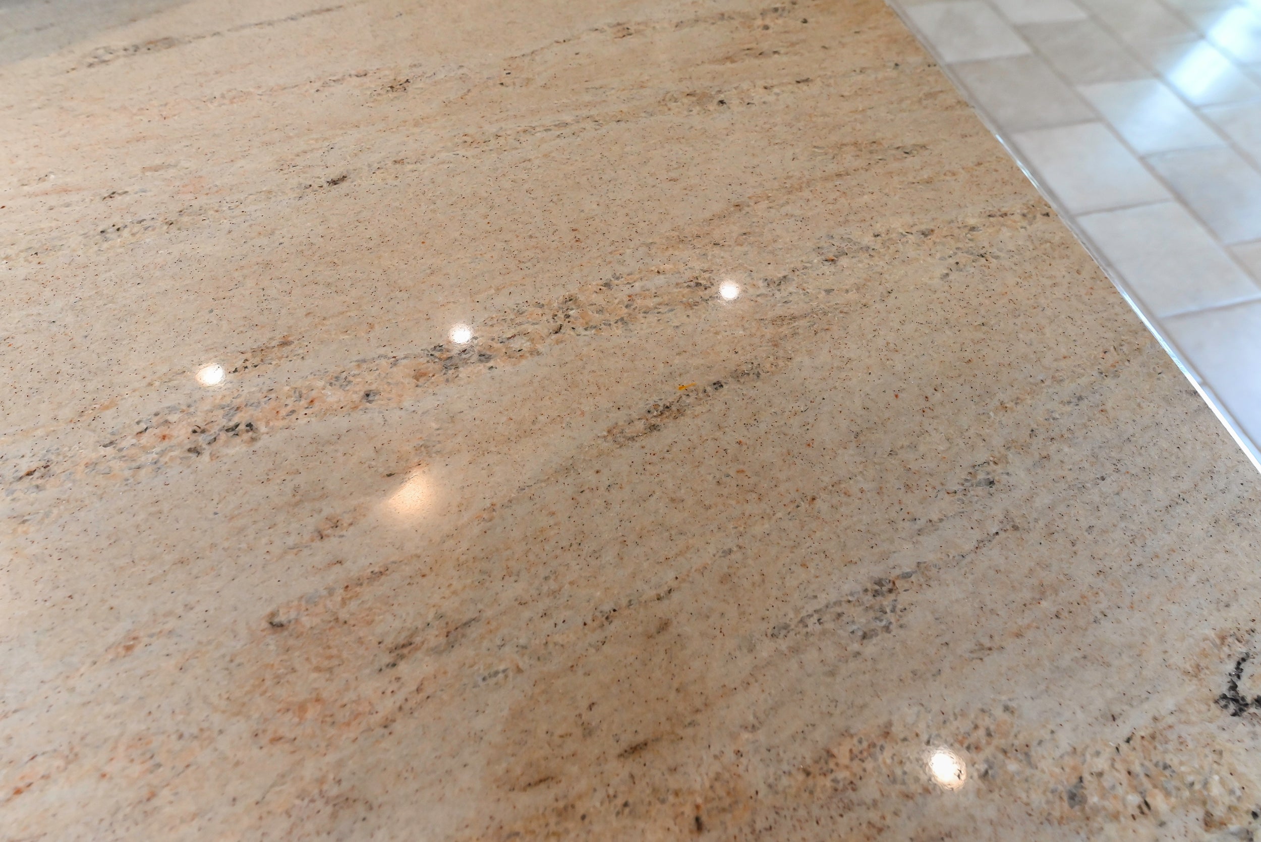 Craftmaid Traditional Off White Kitchen with Island, Granite Countertops & 48" Sub-Zero Refrigerator