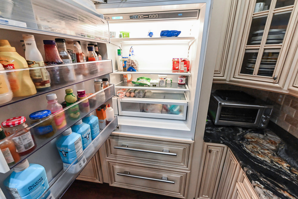 Yorktowne Traditional Cream Kitchen with Island, Cherry Dry Bar and Wolf & Sub-Zero Appliances