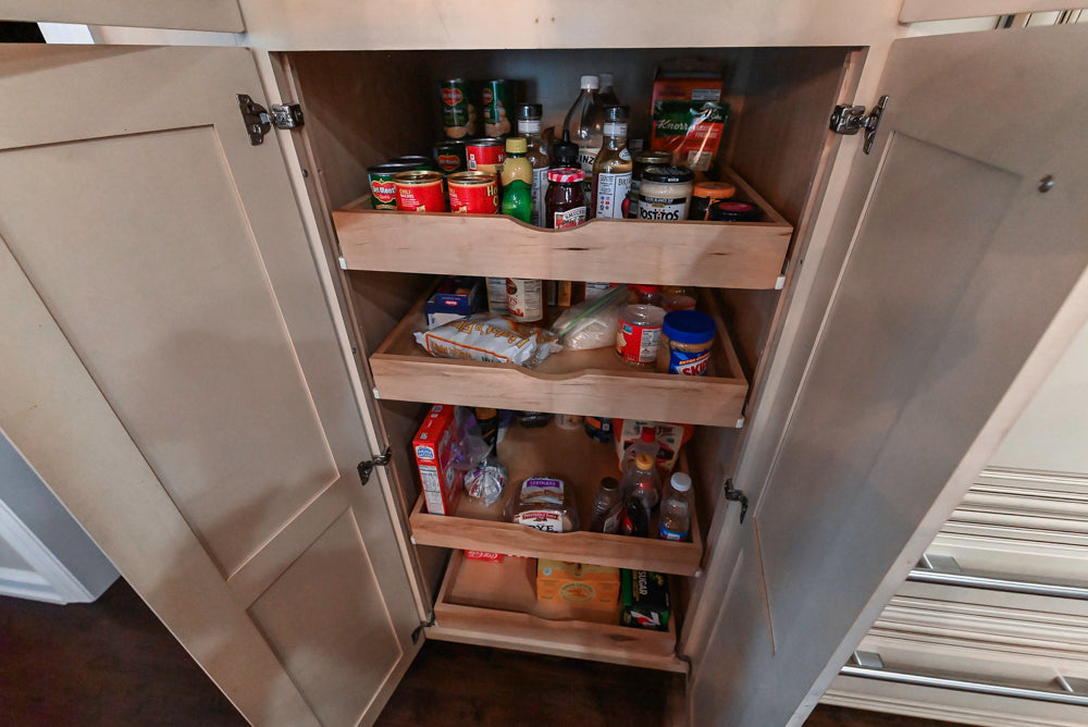 Yorktowne Traditional Cream Kitchen with Island, Cherry Dry Bar and Wolf & Sub-Zero Appliances