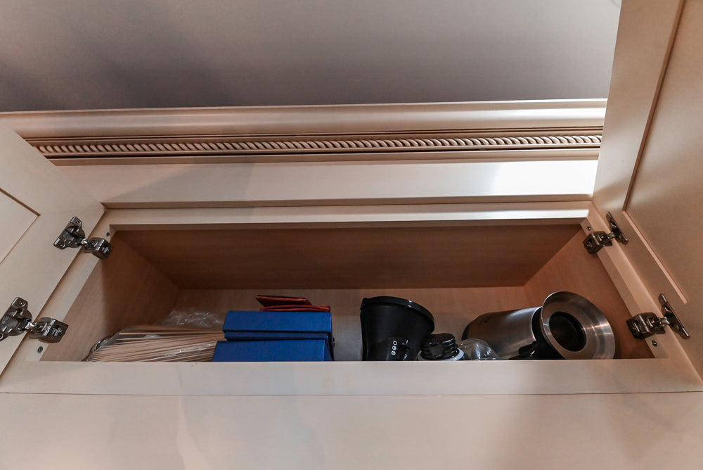 Yorktowne Traditional Cream Kitchen with Island, Cherry Dry Bar and Wolf & Sub-Zero Appliances