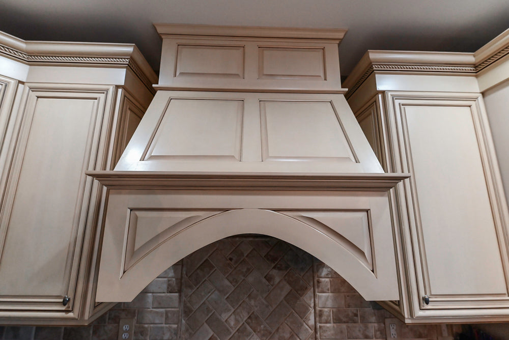 Yorktowne Traditional Cream Kitchen with Island, Cherry Dry Bar and Wolf & Sub-Zero Appliances