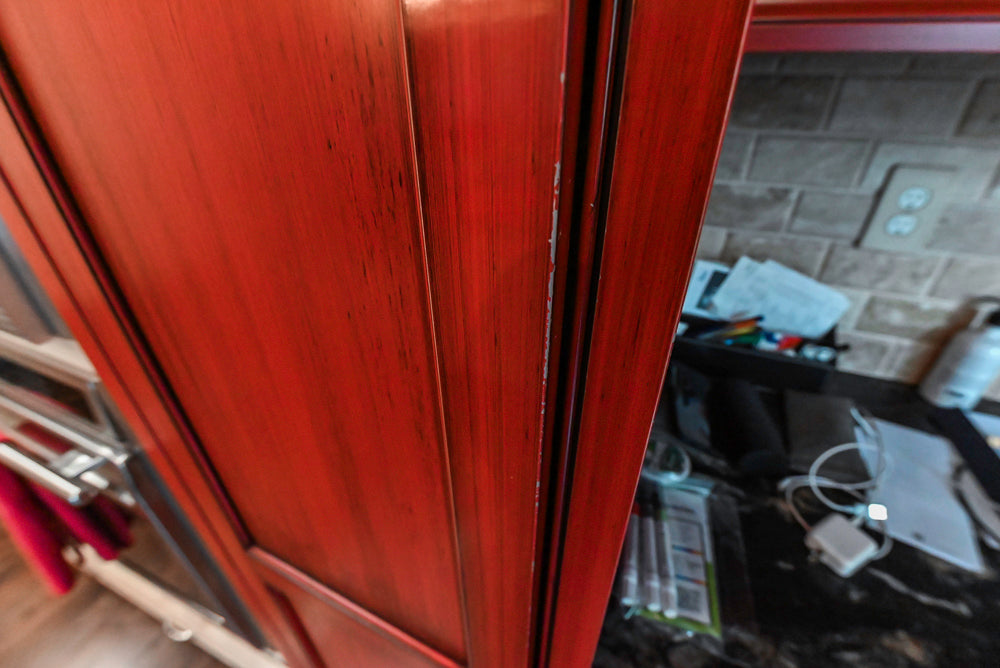 Yorktowne Traditional Cream Kitchen with Island, Cherry Dry Bar and Wolf & Sub-Zero Appliances