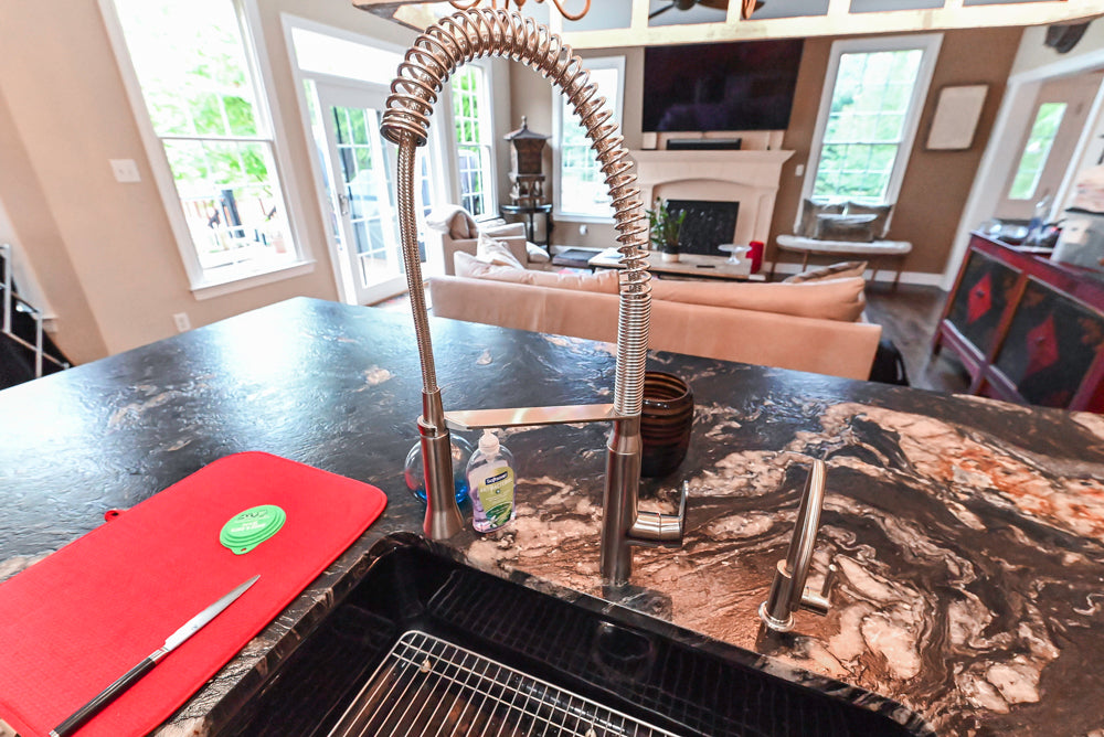 Yorktowne Traditional Cream Kitchen with Island, Cherry Dry Bar and Wolf & Sub-Zero Appliances