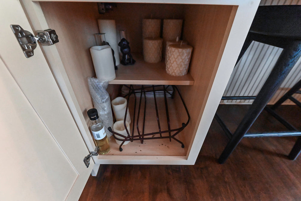 Yorktowne Traditional Cream Kitchen with Island, Cherry Dry Bar and Wolf & Sub-Zero Appliances