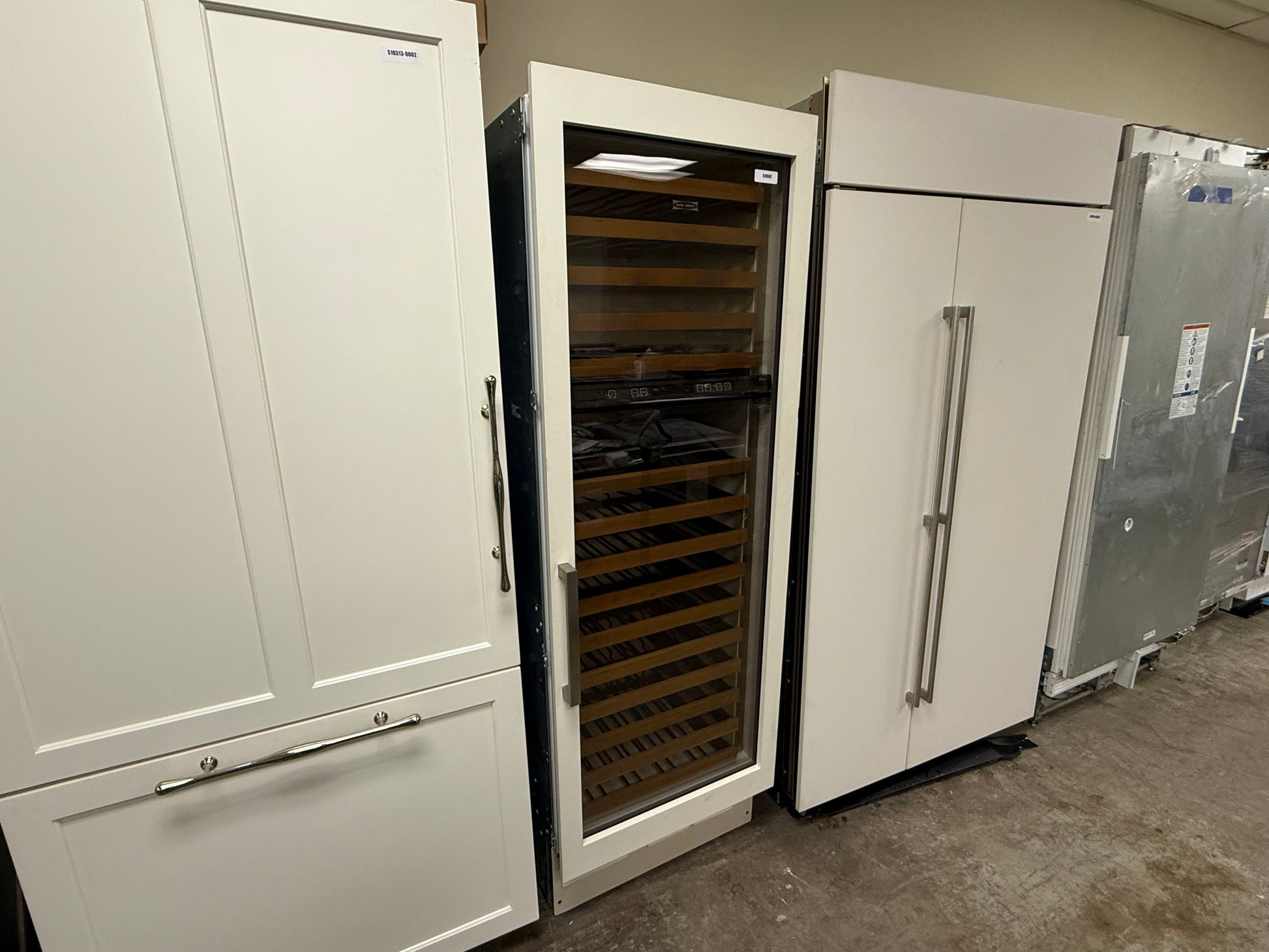 Sub-Zero 427G 27" White Paneled Dual Zone Tall Wine Cooler, Right Hinged, Panel Ready, 2011