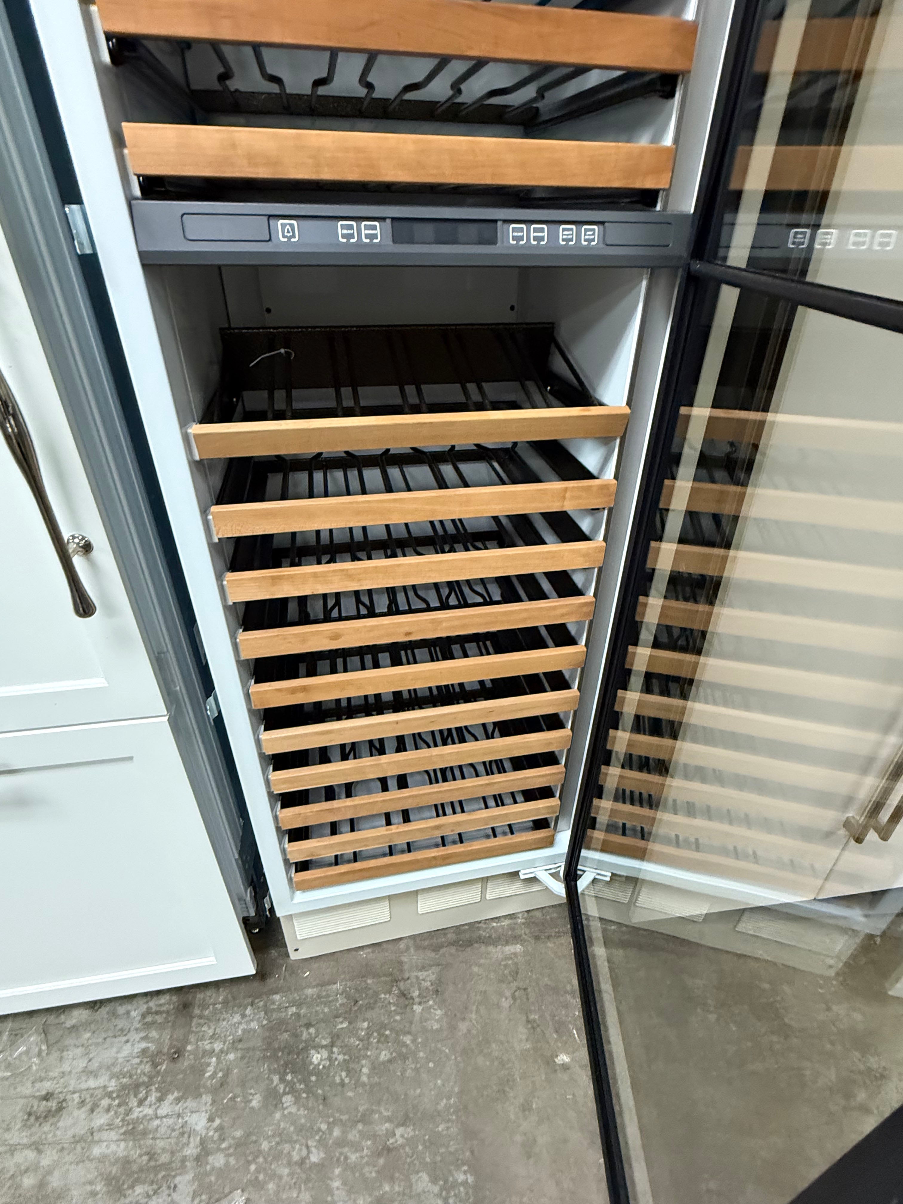 Sub-Zero 427G 27" White Paneled Dual Zone Tall Wine Cooler, Right Hinged, Panel Ready, 2011