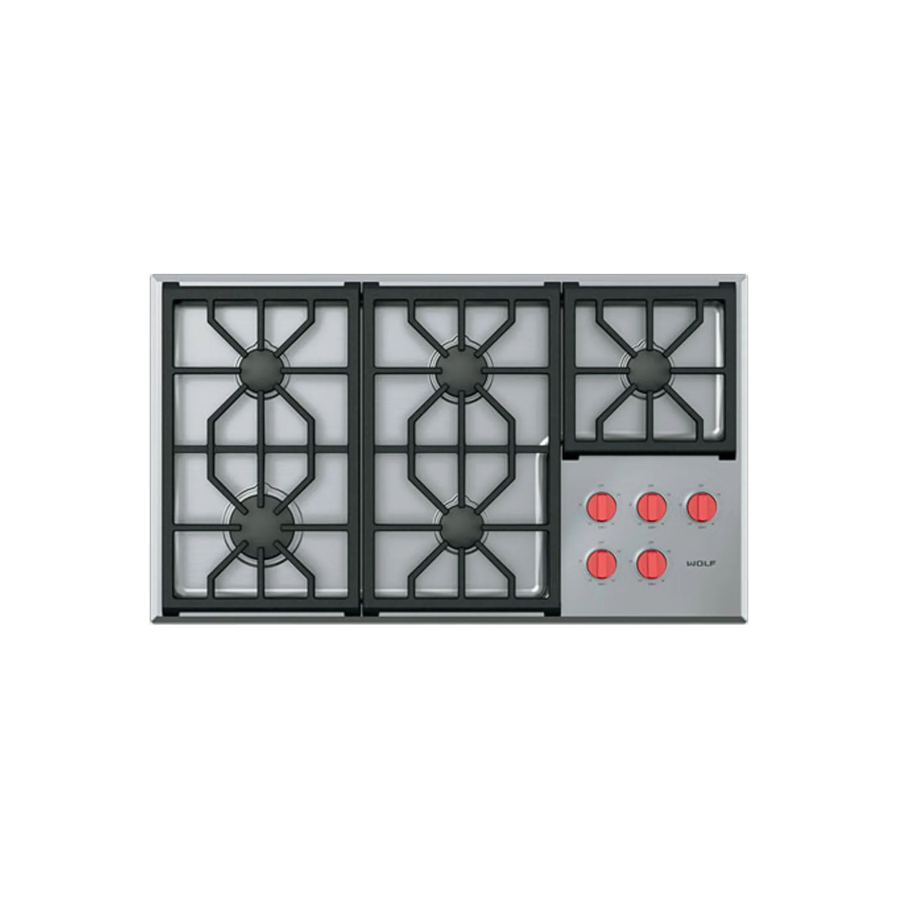 Wolf CG365P/S 36" Stainless Steel Gas Cooktop, Pre-Owned