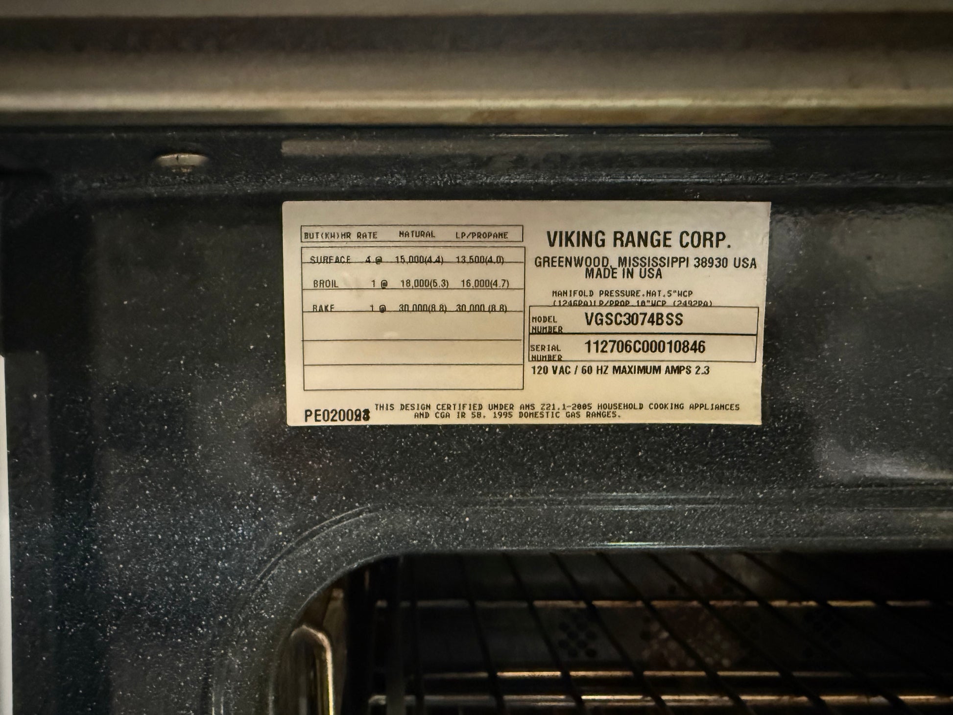 Viking VGSC3074BSS 30" Stainless Steel Pro-Style Gas Range