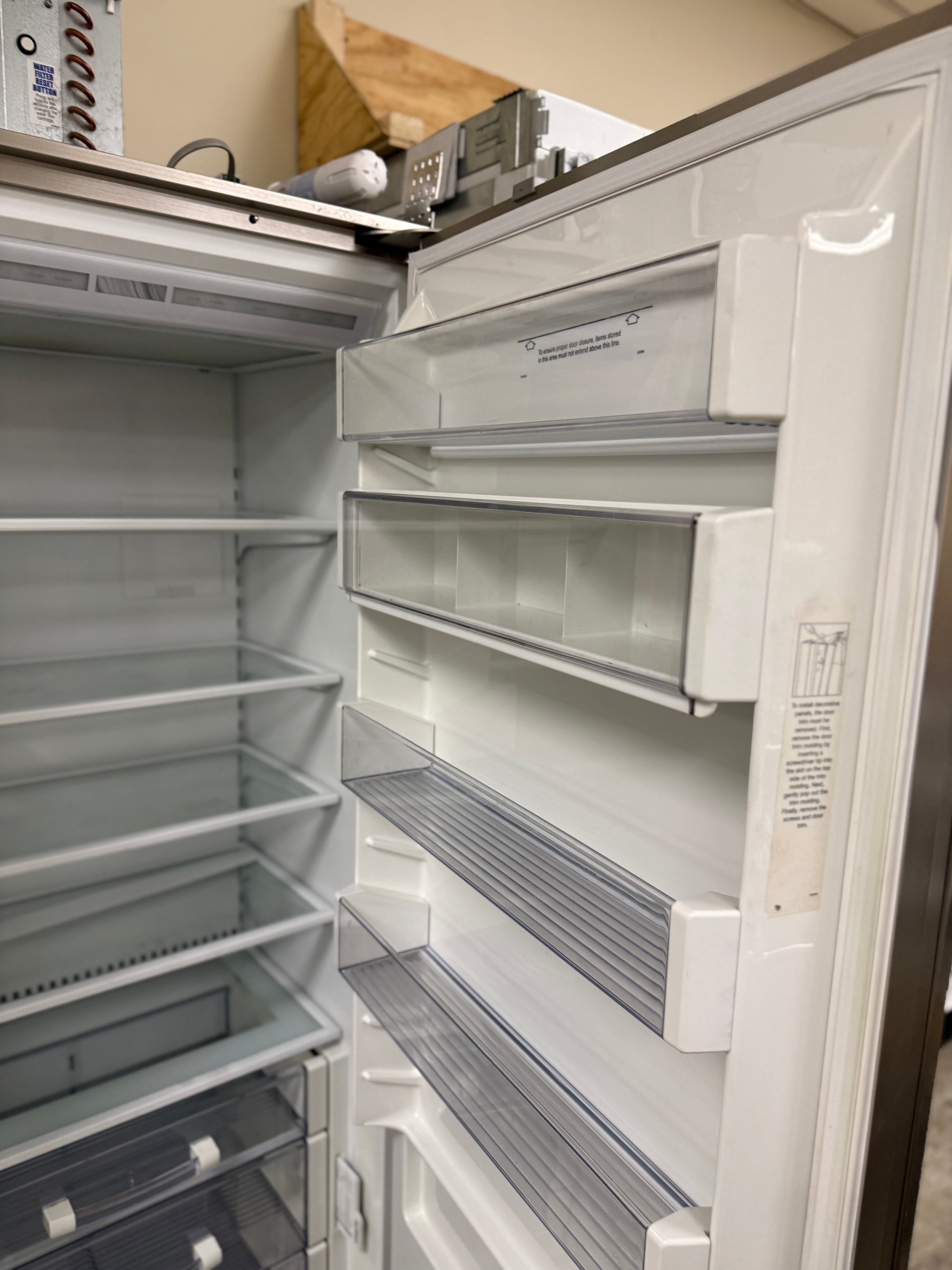 Sub-Zero BI-48S/0 48" Stainless Steel Side by Side Refrigerator