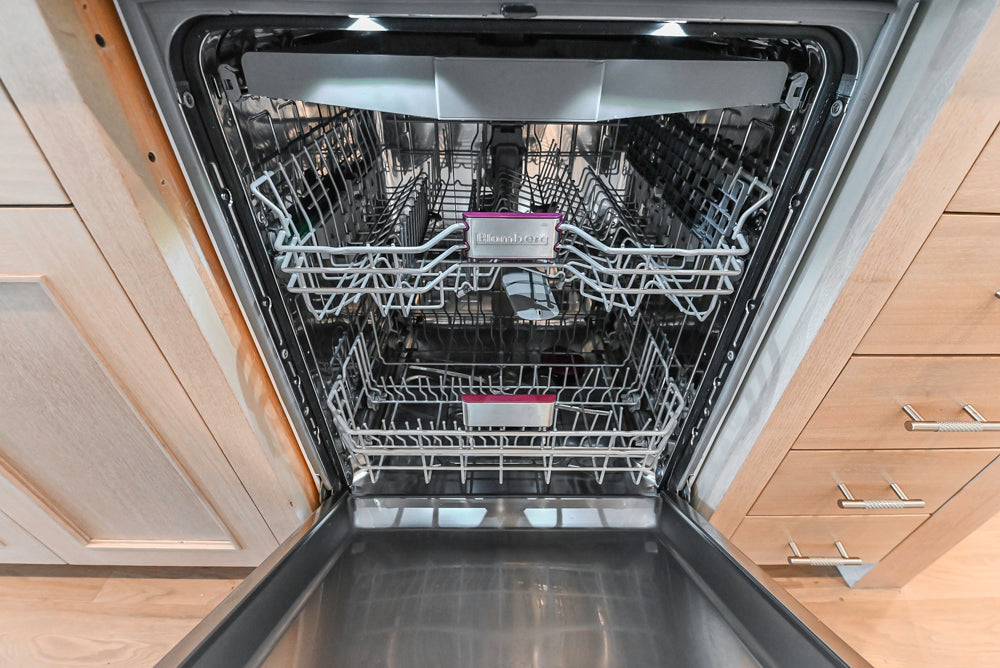Custom Transitional White Kitchen with Natural Wood Toned Island, Quartz and Granite Countertops, 60" Wolf Range and Appliances