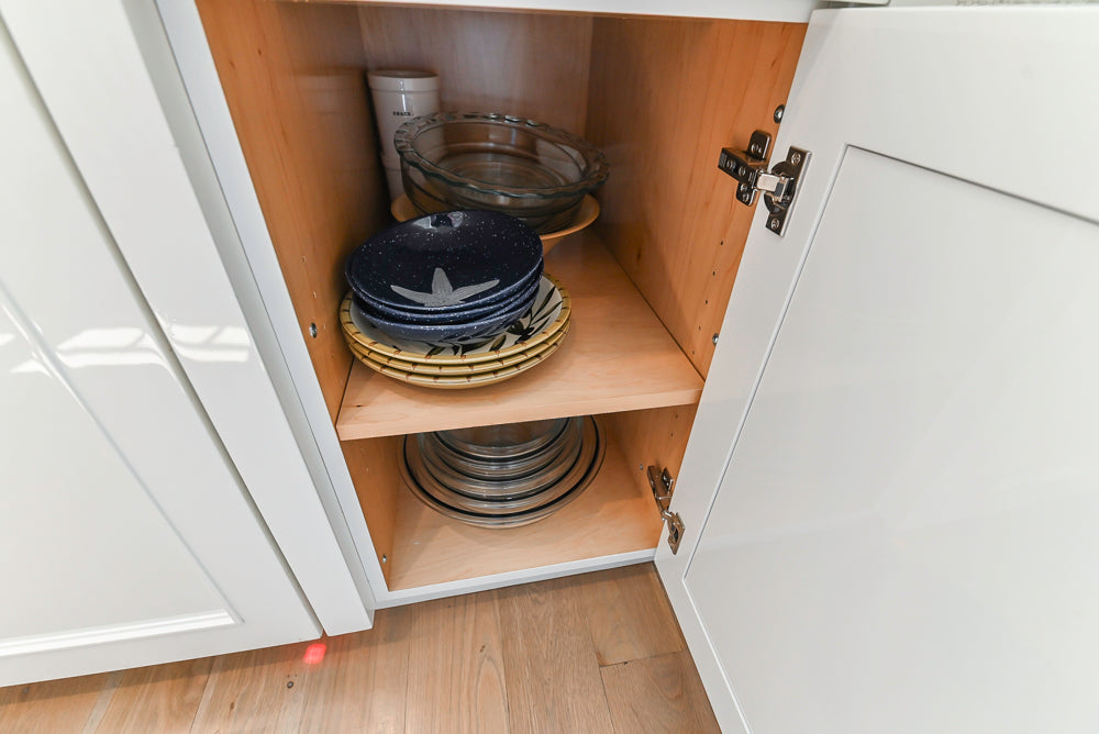 Custom Transitional White Kitchen with Natural Wood Toned Island, Quartz and Granite Countertops, 60" Wolf Range and Appliances
