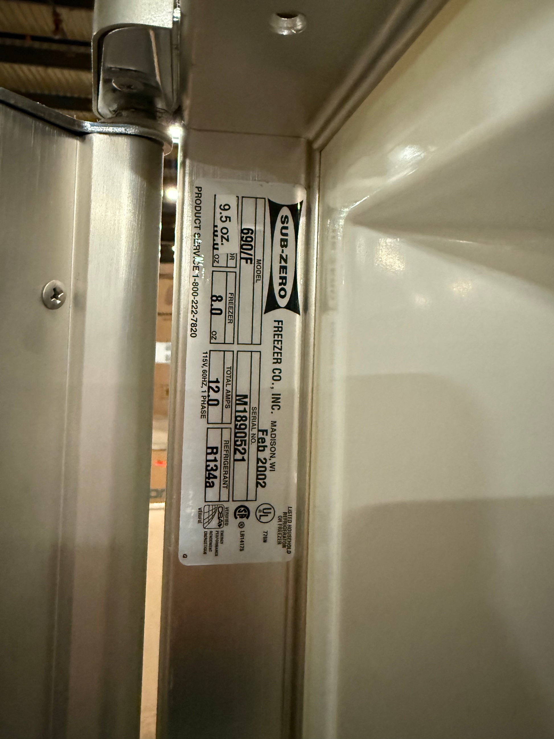 Sub-Zero 690/F 48" Panel Ready Side by Side Refrigerator