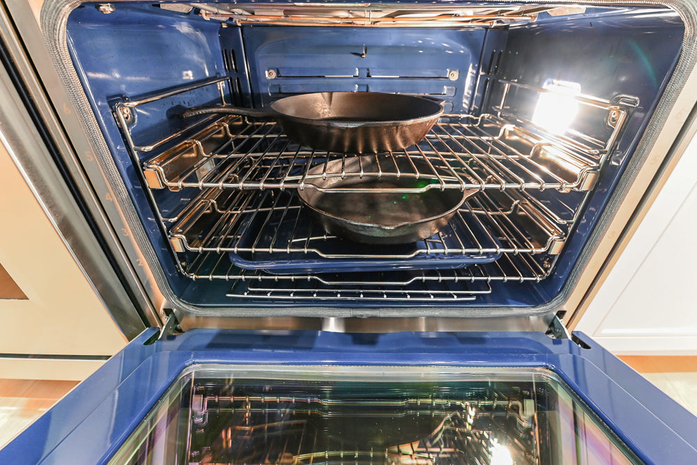 Custom Transitional White Kitchen with Natural Wood Toned Island, White Marble Countertops and 48" Wolf Range