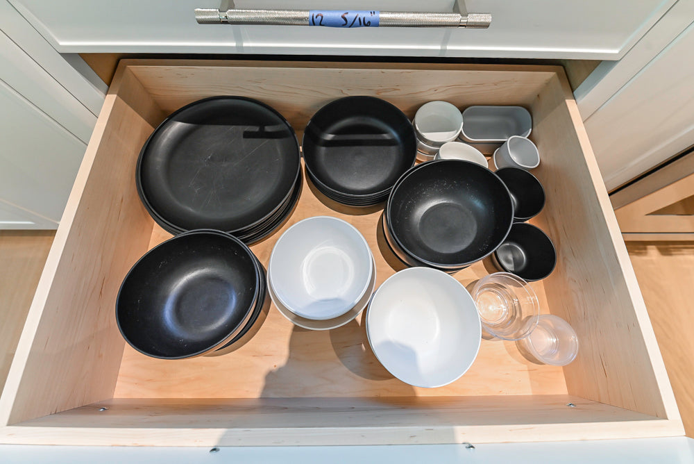 Custom Transitional White Kitchen with Natural Wood Toned Island, White Marble Countertops and 48" Wolf Range