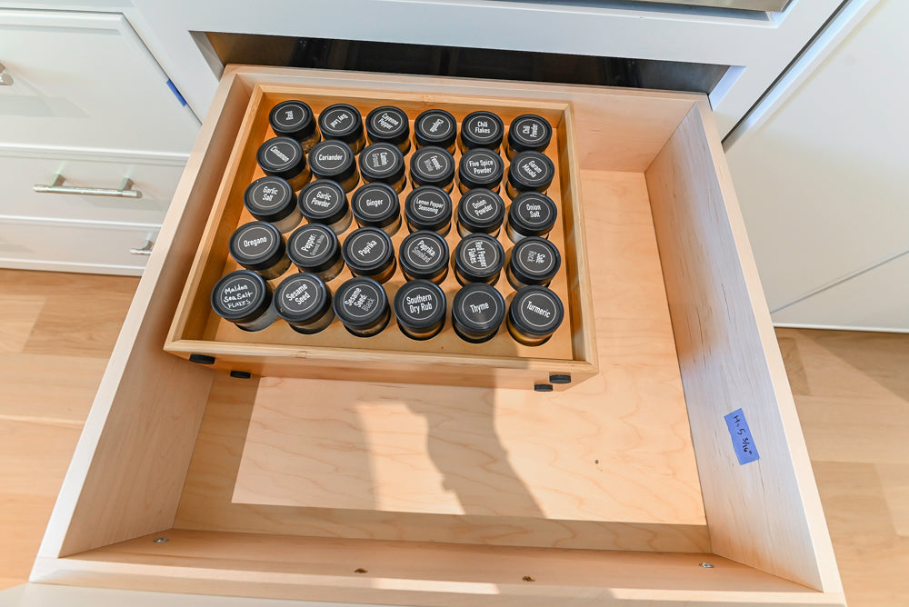 Custom Transitional White Kitchen with Natural Wood Toned Island, White Marble Countertops and 48" Wolf Range