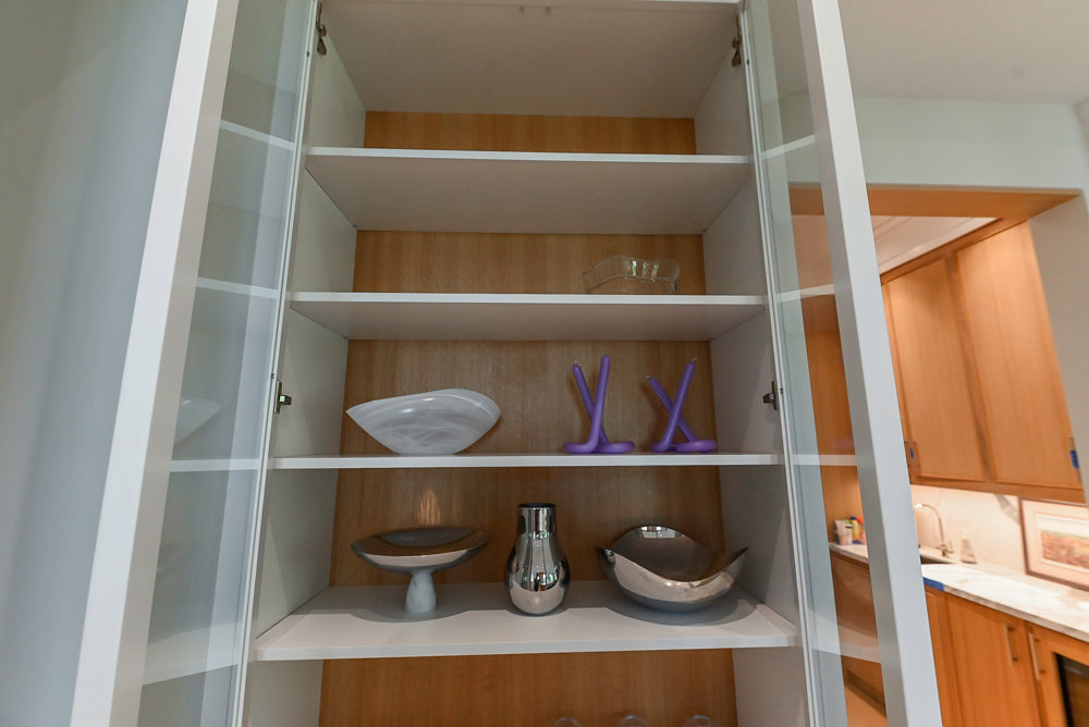 Custom Transitional White Kitchen with Natural Wood Toned Island, White Marble Countertops and 48" Wolf Range