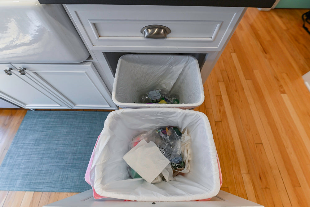 Omega Traditional White Kitchen with Island, Butcher Block Counters and Appliances